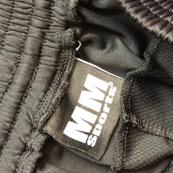 MM SPORT Swedish Black Athletic Shorts w Pockets M - Picture 4 of 6